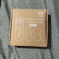 Mimofpet Wireless Dog Fence Dog Training Collars 2 Pack Rechargeable