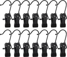 30 Pack Boot Hanger for Closet, Laundry Hooks with 30 Pack, Black/Black 