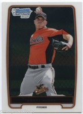 Lot of (200) Bobby Bundy 2012 Bowman Chrome Prospect RC Cards - Baltimore O's SP