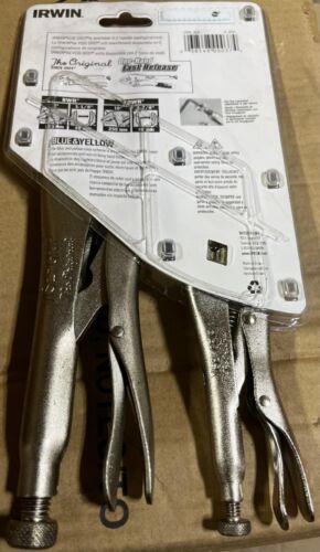 IRWIN 2 SET VISE GRIP 10WR 10" AND 5WR 5" PAIR - Picture 2 of 5