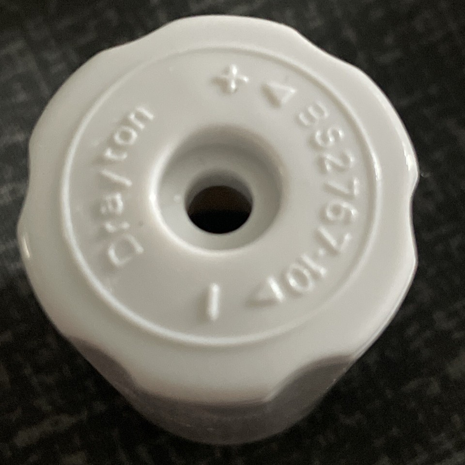 X5 Drayton Lockshield Radiator Valve Wheel Head Handle White Cap Only