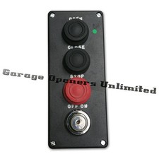 Liftmaster 02406 3-Button Outdoor Surface Mount Station with Single Key Control