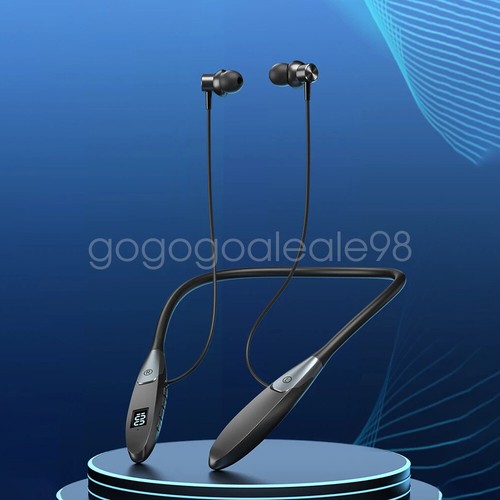 Wireless Bluetooth Headphone Neckband Earbuds Sport Magnetic Earphone HIFI Sound - Zdjęcie 20 z 25