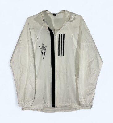 パーカー・フーディ Adidas x 275C Originals Windbreaker Jacket White Adidas Windbreaker Jacket White Hooded Jacket Running
