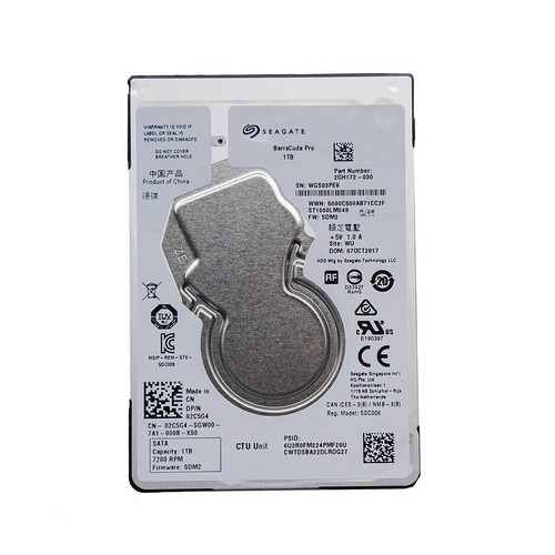 Original Seagate 1TB ST1000LM049 7200RPM 128MB SATA 2.5" Laptop Hard Disk Drive - Picture 2 of 5