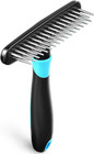 Deshedding Brush Undercoat Rake for Dogs Cats Matted Short Long Hair Coats Blue