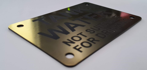 Tank Water Not Suitable For Drinking Sign Plaque 7 sizes 30 colors Outdoor Rated - Picture 37 of 128