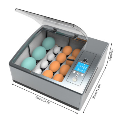 For Hatching Egg Full Automatic Turning Duck Chicken Egg 16 Eggs Egg Incubator 