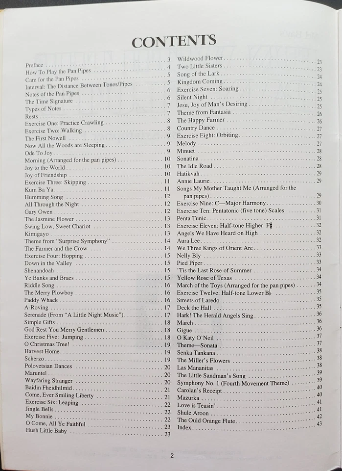 Pan Flute Fun With Lessons Songs Sheet Music Songbook - Image 2 of 4