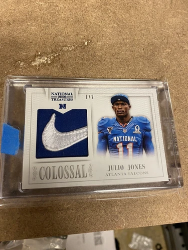 2013 National Treasures Julio Jones Pro Bowl Nike Swoosh Logo 1/2 1/1