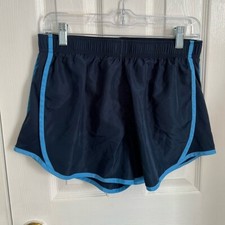 Member's Mark Womens Medium Polyester Navy Lined Running Shorts