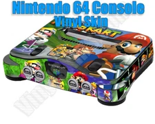 Choose 1 Vinyl Skin For the Nintendo 64 Console + Controllers - Free US Shipping