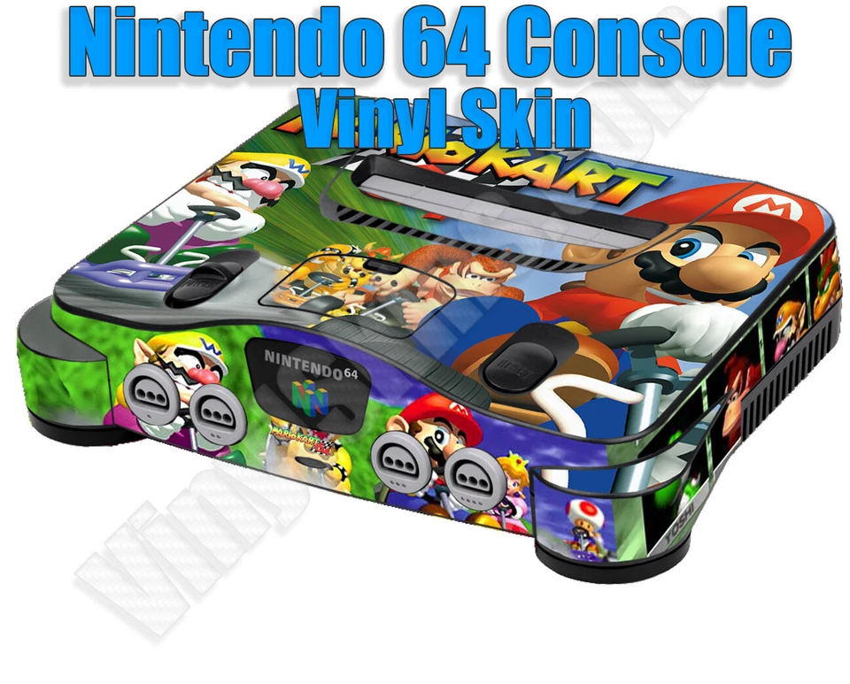 Choose 1 Vinyl Skin For the Nintendo 64 Console + Controllers - Free US Shipping
