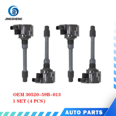 4 Pcs Ignition Coil For 16-20 Civic 18-20 CRV  30520-59B-013
