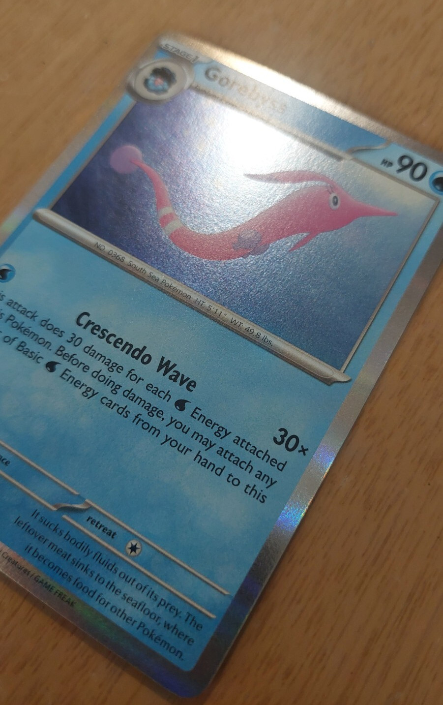 Gorebyss 56/182 Holographic Pokemon Card