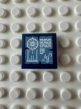 LEGO Tile 2x2 with MetalBeard's Sea Cow Chart with Number 5 3068pb2466