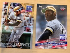 2019 2- CARDS Topps Opening Day 150 Years of Fun #YOF-8 Roberto Clemente & 150-7