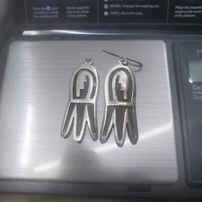 Native American Annie Chapo sterling silver 925 earrings j2