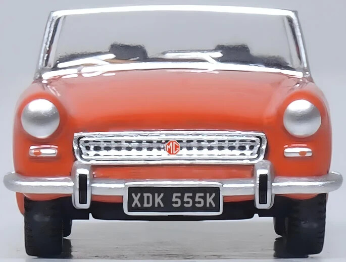 Oxford Diecast 76MGM001 - MG Midget MkIII Blaze Orange at 1