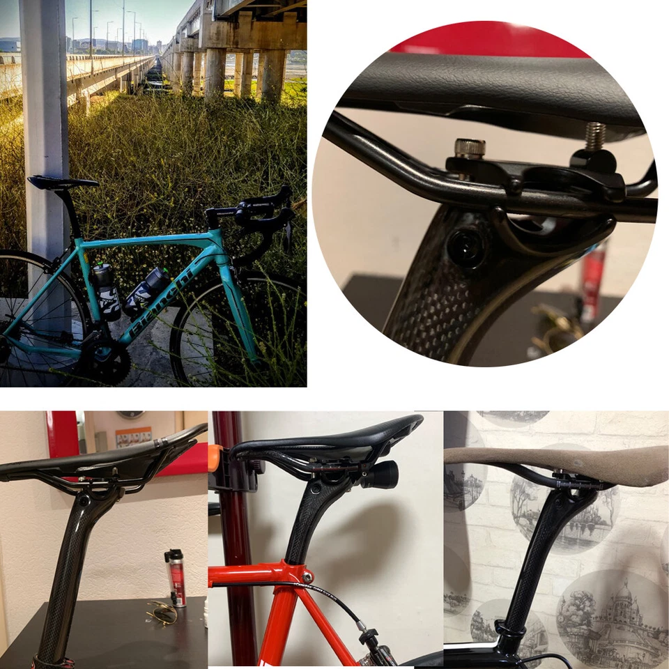 MTB Seat Posts Mountain Bike Seatpost Road Bicycle Carbon Seat Tube 350mm 400mm - Image 3 of 4