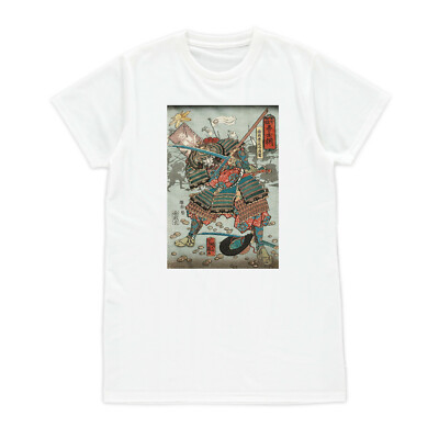 Japanese Ukiyo E T Shirt Woodblock Art Samurai Armour Womens Mens Printed Tee Ebay