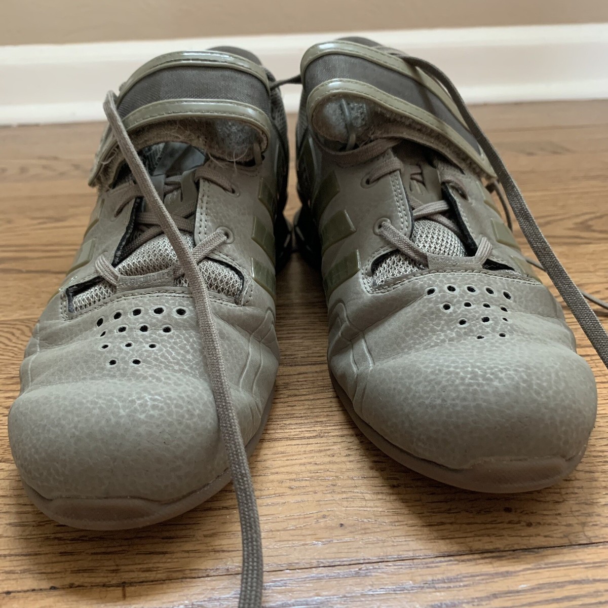 Adidas Adipower Weightlifting Shoes Mens 6 Olive Green Grey DA9874 Squat Gym Amazon.com | Adidas Adult Powerlift 4 Weightlifting Shoes  main image 3
