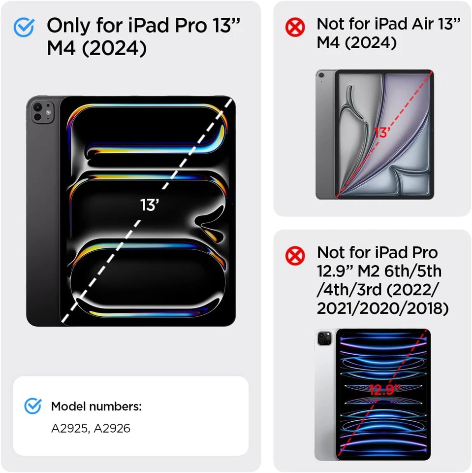 Estuche Spigen para iPad Pro 13 pulgadas M4 (2024) con soporte para lápiz, Enzo Aramid Aeroc Foto 2 de 4