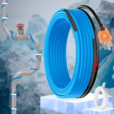 MAXKOSKO 60FT Pipe Heating Cable, Heat Tape for Water Pipes  5w/ft