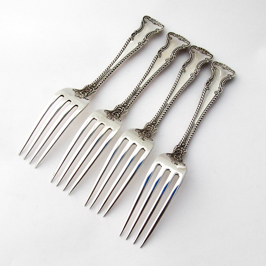 Cambridge Dinner Forks Set Gorham Sterling Silver Pat 1899 eBay