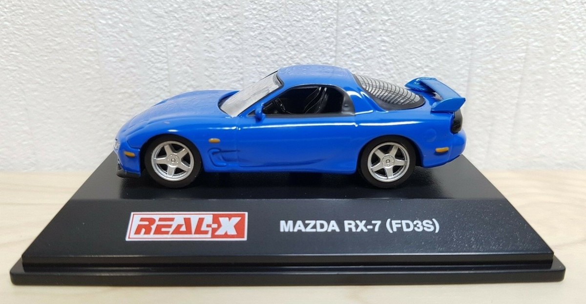 1/72 Real-X Rotary MAZDA RX-7 FD3S BLUE diecast car model | eBay