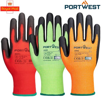 PORTWEST Cut Resistant Nitrile Foam PU Safety Work Hand