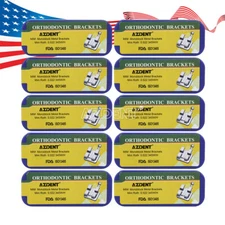 10X AZDENT ortodoncia brackets dental monobloque mini Roth 0.022 Ganchos 345 USA