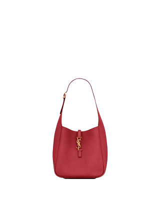 SAINT LAURENT Le 5 A 7 Small $2650 Red Danger Shoulder Bag New And