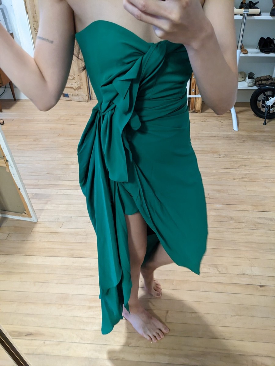 BCBG Maxazria Emerald Green Gown, Formal Prom Homecoming Dress
