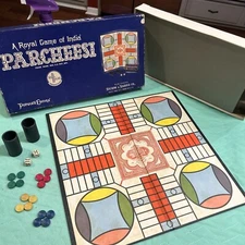 Parcheesi  A Backgammon Game Of India Selchow & Richter 1959 Popular Edition