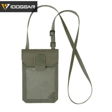 IDOGEAR Tactical ID Card Holder Credit Card Wallet Neck Lanyard ID Holder Gear