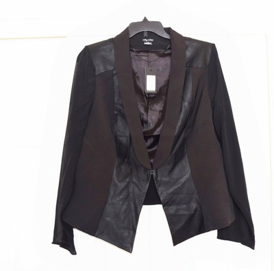 sheer black blazer