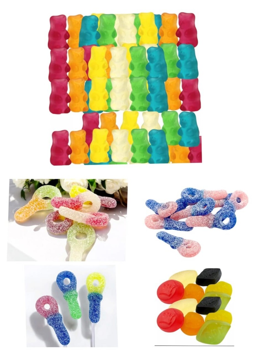 Mini bolsa de dulces de gelatina afrutada de 1 kg para elegir y mezclar bolsa de fiesta golosinas