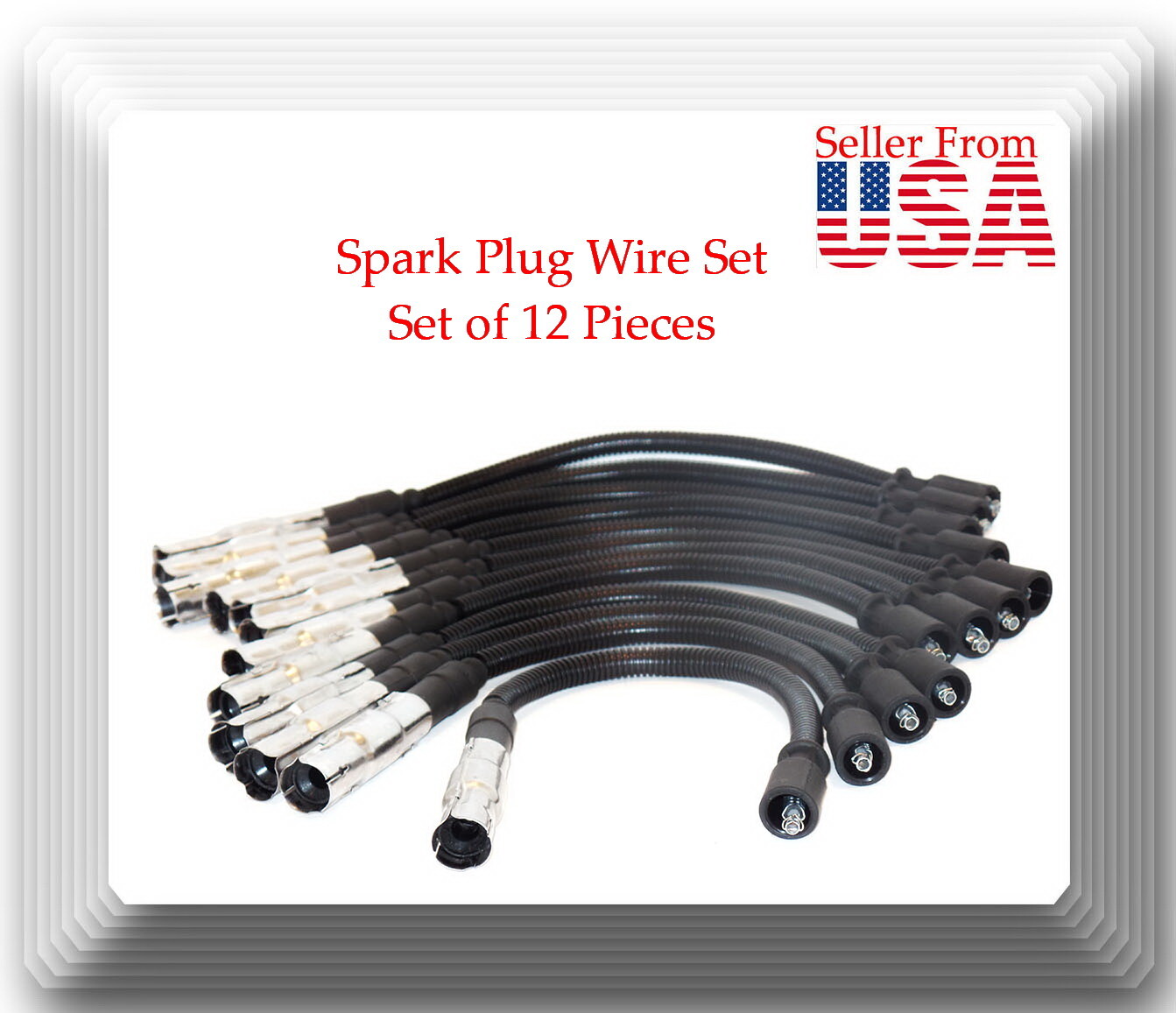 Spark Plug Wire Set 12 Kits Fits Chrysler Crossfire  Mercedes Benz