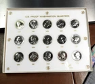 elf Washington Quarters Silver Proofs Complete 1950-64 in a Capital holder