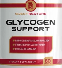 Sweet Restore Glycogen Support Blood Health Support Supplement - 60 Capsules