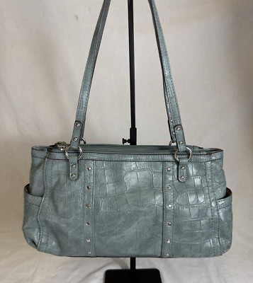 Relic Alligator Texture Blue/Gray Purse | eBay