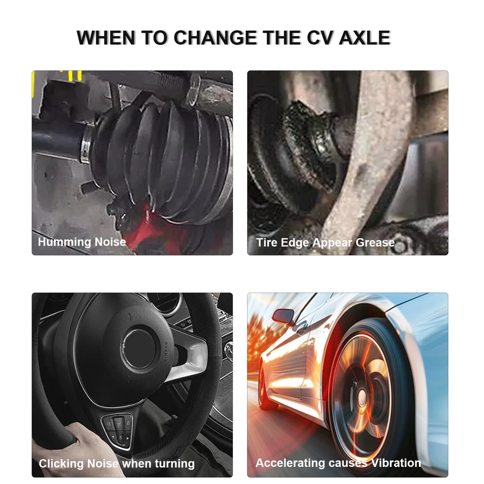 Eje delantero CV de 2 piezas para Chevrolet Silverado GMC Sierra 1500 1999-2007 Foto 2 de 4