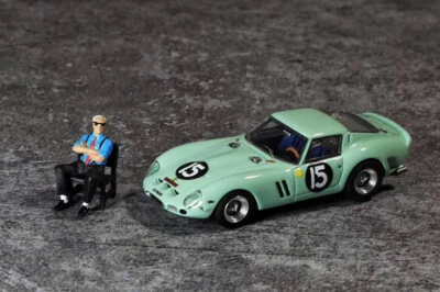 JEC 1:64 Scale Ferrari 250 GTO 15# Resin Car Model Toy W