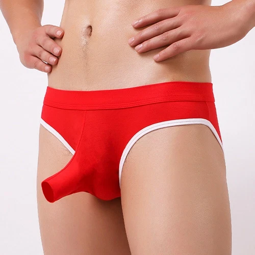 Sexy Mens Elephant Nose Pouch Briefs Ice Silk Underwear Panties Trunks Shorts - Picture 11 of 31
