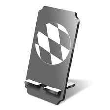 1x 5mm MDF Phone Stand BW - Bavaria Flag #41740