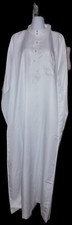 Men Long Sleeve Abaya Dishdash Thobe Jubba White 3xl