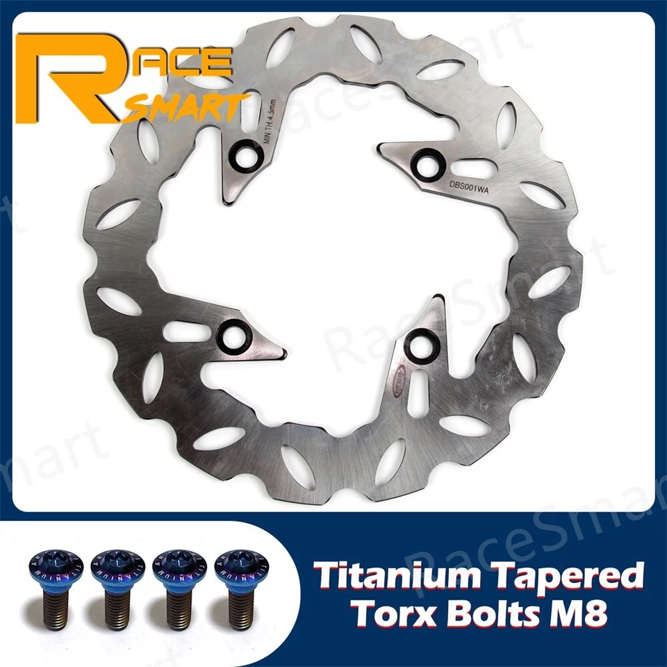 Rotores de freno delanteros traseros + pernos de montaje para Honda CB900F 919 Hornet 2002-2006 Foto 4 de 4