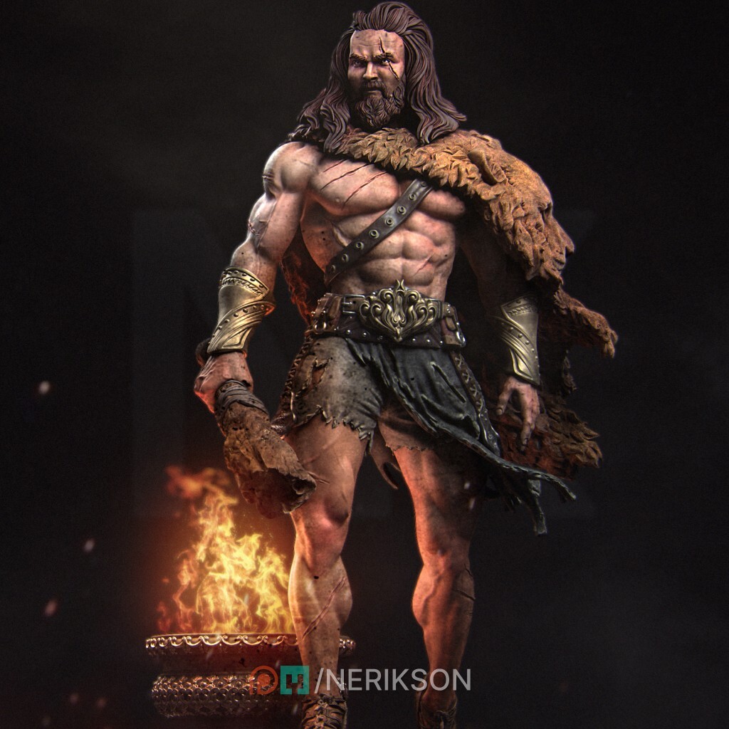 Heracles the Greek Hero | 3D Printed Figure | DnD | Wargaming