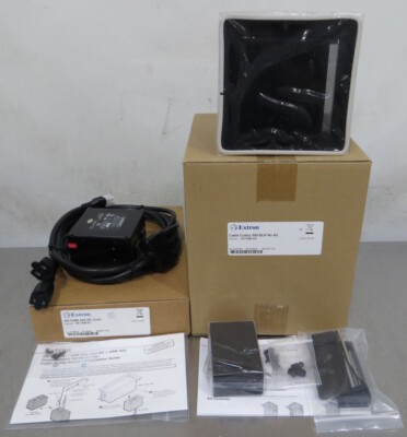 T195060 Extron Cable Cubby 500 BLK w/ AC+USB 244 US Power Module